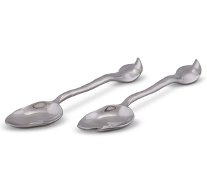 Cuillère à salade en acier inoxydable de qualité supérieure pour la table à manger à domicile, couverts, cuillère à thé, prix bas, design artisanal - Product Image 3