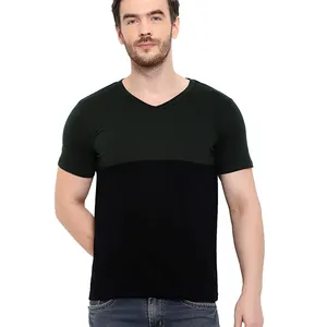 Plain Dyed Black Color T-Shirts für Herren Halbarm Custom Blank Regular T-Shirts für Erwachsene im Großhandel