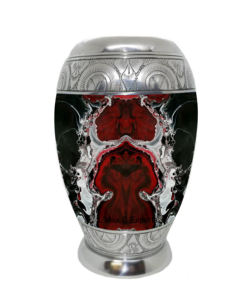 Urne funéraire en aluminium écologique de style américain pour adulte, avec sac en velours gratuit, modèle « Bon matin » – Célébration commémorative en métal pour cendres humaines - Product Image 2