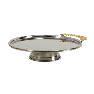 Stainless Steel Cake Stand Unique Designed Stainless Steel Decorative Cake Stand Pedestal <b>for</b> <b>Wedding</b> Decoration - Product Image 2