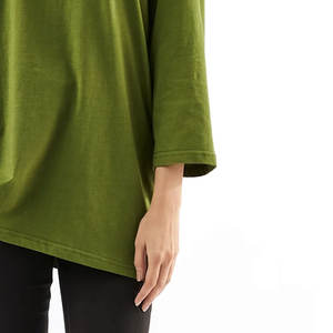 Camisetas de Cuello Redondo para Mujer con Logotipo Personalizado, Fabricante OEM, Camisetas Holgadas Elegantes para Mujer - Product Image 6