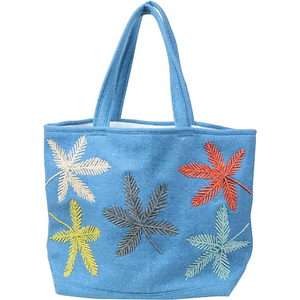 Sac fourre-tout en toile de coton biologique avec broderie personnalisée pour le bricolage, la publicité, cadeau Sacs fourre-tout 100% coton pour femmes OEM fabriqués au Vietnam - Product Image 1