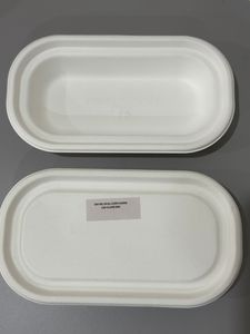 >100 pièces de plateaux en bagasse de canne à sucre, écologiques, biodégradables, de luxe, compatibles lave-vaisselle, contenants alimentaires jetables - Product Image 5