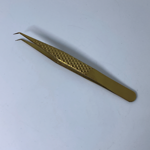 Pince à épiler faux cils pince à épiler personnalisée fournitures d'extension de cils pince à épiler à pointe de fibre - Product Image 1