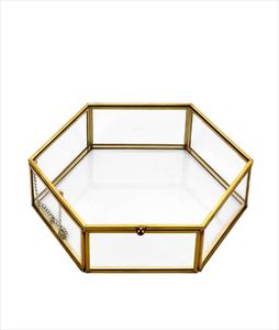 Stylish Metal And Glass Jewelry <b>Box</b> Ideal For Organizing Rings Earrings Bracelets Necklaces And <b>Keepsakes</b> - Product Image 6