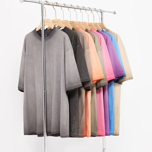 Camiseta personalizada de lavado ácido de 260gsm para hombre, ropa de calle, camisetas de algodón 100%, camiseta Vintage personalizada de gran tamaño para hombre, envío DDP - Product Image 6