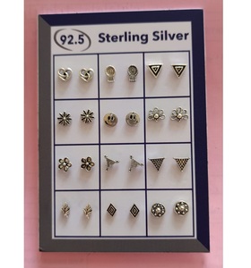 Boucles d'oreilles pendantes argentées modernes pour femmes, bijoux minimalistes chics, parfaites pour un anniversaire, un anniversaire de mariage ou un cadeau de vacances en provenance d'Inde - Product Image 4