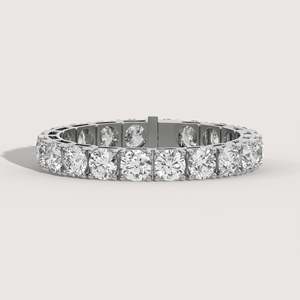 60 Carat Lab Grown Diamond Tennis <b>Bracelet</b> in 14K <b>White</b> Gold 6.5 Inches Diamond <b>Bracelets</b> & Bangles - Product Image 1