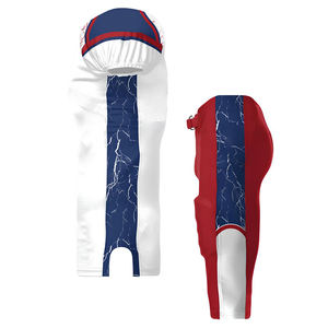 Uniformes de football américain personnalisés impression par sublimation matériel à séchage rapide sergé hommes ensembles de maillots de l'équipe de jeunes - Product Image 3