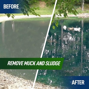 Private Label Sludge Remover 25 lb Bottle Bacteria and <strong>Enzyme</strong> Formula for Clean Ponds Made in USA for Water Treatment - Product Image 4