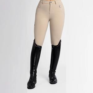 Pantalones de mujer ecuestres de alta calidad, ropa personalizada elástica de 4 vías, pantalones de montar a caballo al por mayor a granel - Product Image 4