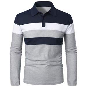 Camisa Polo de Manga Larga con Solapa para Hombre, Estilo Casual y Moderno, con Combinación de Tres Colores, Nueva Colección Otoño-Invierno - Product Image 4
