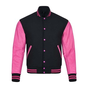 Nouvel arrivage Veste de baseball respirante en cuir véritable de haute qualité pour hommes, design personnalisé - Product Image 1