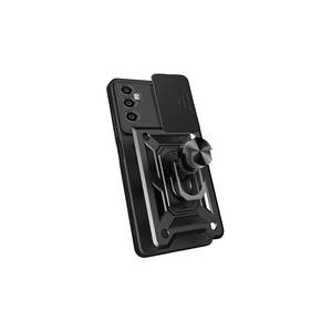Coque de téléphone Realme C65 4G avec support magnétique, protection coulissante de l'objectif de l'appareil photo, antichoc, finition électroplaquée, modèle Vega pour coques arrière - Product Image 3