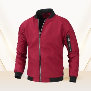Chaqueta Bomber Acolchada Casual para Hombre, Diseño Ajustado, Ligera, Cierre Completo con Cremallera - Product Image 2