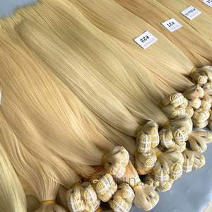 Personnalisé couleur trame droite extensions de cheveux humains prix usine 100% Remy vietnamien cheveux humains cuticule alignée - Product Image 5