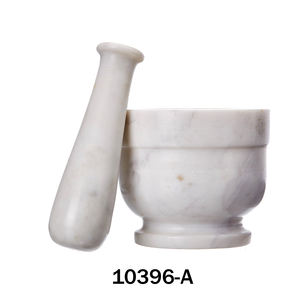 Kitchenware <b>Herbs</b> Grinder Tool Mortar Handcrafted Ocean Marble Mortar and Pestle Set for Hotels and Kitchens Tool <b>Product</b> - Product Image 5