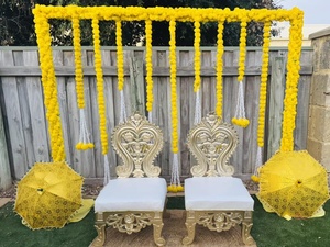 South Indian Weddings Pithi Ceremony Decoration <b>Props</b> Modern Detachable South Mangal Snanam Decor Indoor Haldi Decoration USA - Product Image 3