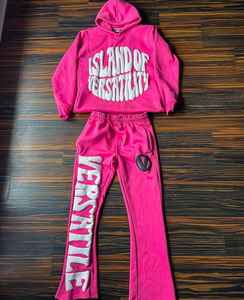 Conjunto Deportivo de 2 Piezas, Pantalones Deportivos y Sudadera con Capucha, 100% Algodón, Estampado Personalizado al por Mayor, Talla Grande para Hombre - Product Image 5