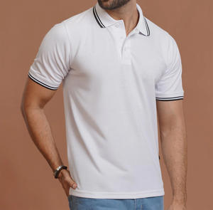 Chemise en coton premium pour homme, coupe classique, design élégant pour les sorties de golf, les voyages, les rassemblements du week-end - Tricot à séchage rapide - Product Image 1