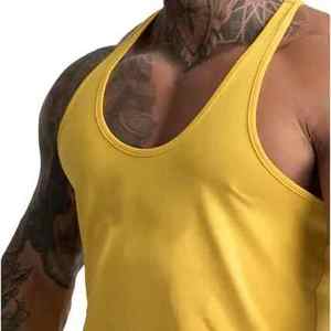 Venta al por mayor de camisetas sin mangas de algodón transpirable a granel para hombres logotipo personalizado Casual gimnasio Fitness desgaste OEM ODM proveedor Método de tejido de punto - Product Image 4