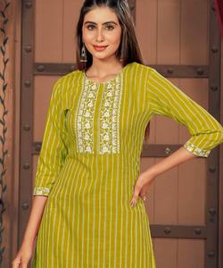 Été Collectif Vêtement Ethnique Inde Kurtis Femmes Dernier Ethnique - Product Image 2