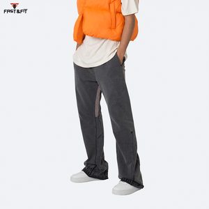 Pantalons de survêtement à impression personnalisée Pantalons de survêtement décontractés à jambe évasée et à cordon de serrage de haute qualité pour hommes - Product Image 2