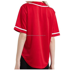 เสื้อยืดเบสบอลมีกระดุม180ก. สำหรับผู้ชายผ้าโพลีเอสเตอร์100% พรีเมี่ยม - Product Image 4