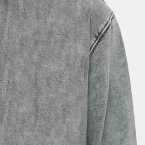 Venta al por mayor 420 Gsm Acid Wash sudaderas con capucha logotipo personalizado hombres tamaño desgastado en blanco ácido Vintage lavado 100% algodón invierno OEM - Product Image 6