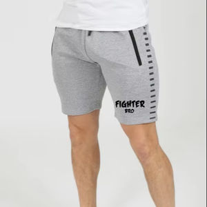 Short de sport surdimensionné noir pour homme Impression bouffante personnalisée 100% coton Matériau écologique - Product Image 1
