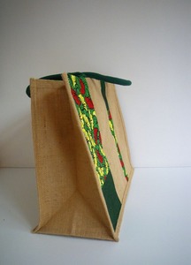 ถุงปอกระเจาพิมพ์ลายแบบกำหนดเองพร้อมที่จับงานแฮนด์เมดใช้งานประจำวันกระเป๋ากระสอบผ้าใบธรรมชาติคุณภาพดีเยี่ยมใช้ช้อปปิ้ง - Product Image 4
