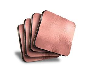 Meilleurs sous-verres en cuivre martelés carrés, sous-verres à thé Antique, meilleure qualité d'utilisation pour le produit Offre Spéciale - Product Image 1