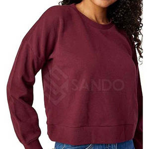 Ropa informal de alta calidad Sudadera corta para mujer Precio razonable Sudadera corta superventas - Product Image 6