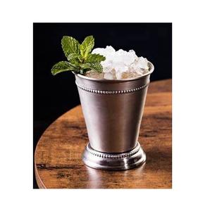 Good Shiny Silver Derby Julep Cup Elegante Mint Julep Cup para bodas y ocasiones para cócteles y fiestas - Product Image 2