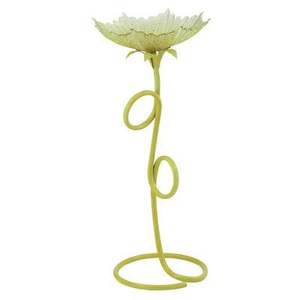 Bain d'oiseaux en aluminium décoratif avec un design artistique, fait à la main, écologique, moderne pour les espaces de jardin et de pelouse - Product Image 1