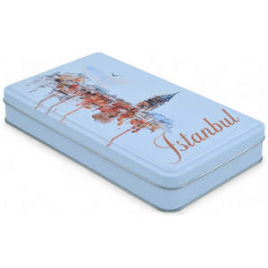 Caja de Regalo Rectangular Blanca Mate de Diseño Personalizado Impresa, 170x260x40 mm, Caja de Hojalata de Grado Alimenticio - Product Image 3