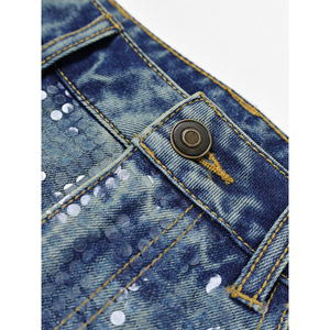 Jupe longue en jean Paola Riboni pour femme, taille haute, plissée, coupe trapèze, style formel, mode automne-été, délavage clair, style vintage - Product Image 3