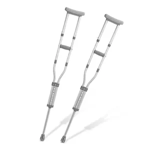 Bliss Adjustable Aluminum Walking Cane Underarm Crutches Axillary Crutches For Disabled And Old