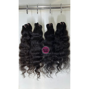 Cabello Humano Remy Indio, Trama Doble a Máquina, Paquete de 4 para Extensiones de Cabello, 100g, Todos los Colores - Product Image 1