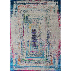 Tapis carrés en laine et soie noués à la main, style pastoral, écologiques, pour la maison et l'hôtellerie – Vente chaude - Product Image 1