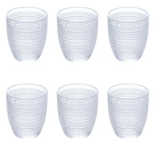 Set di 6 Bicchieri d'Acqua Roma da 325ml, Eleganti Bicchieri in Vetro - Product Image 1