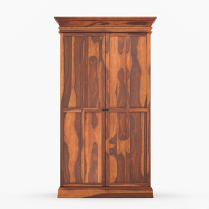 Meuble de bar à domicile en teck massif antique écologique de qualité supérieure, grand rangement, porte-verres, Java - Product Image 6