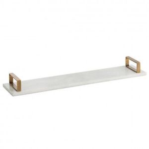 Mesa auxiliar de metal dorado con marco de metal, bandeja de botes con borde de tapa de latón decorativa de lujo personalizada, diseño de mármol de lujo - Product Image 3