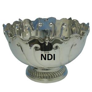 Accesorios de decoración de mesa de cena de estilo único, Frutero de Metal, diseño moderno, cuenco de servidor de fruta profundo redondeado - Product Image 3