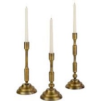 Lot de 2 bougeoirs vintage en laiton écologiques faits à la main pour Noël, mariage, décoration de table, éclairage romantique