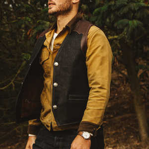 Chaleco de cuero genuino para hombre de mejor diseño 2025, ropa exterior transpirable de alta calidad para invierno, venta en línea - Product Image 2