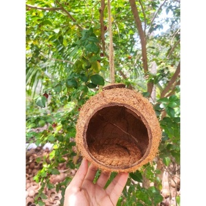 Nido de cáscara de coco personalizado OEM refugio orgánico para pájaros, reptiles y mascotas pequeñas - Product Image 5