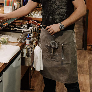 Durable Washable Heavy Duty <b>Leather</b> <b>Apron</b> <b>Leather</b> Welding <b>Apron</b> - Product Image 5