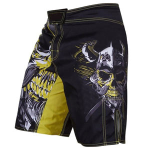 Pantalones Cortos de Entrenamiento de MMA y Boxeo con Diseño Personalizado Unisex, Sublimación Completa, Logotipo Personalizado, Ropa Deportiva de Spandex y Poliéster para Adultos, OEM - Product Image 1
