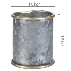 แหวนผ้าเช็ดปากทำจากโลหะเคลือบสังกะสี,ที่ใส่ม้วนผ้าเช็ดปากแบบเรียบง่าย - Product Image 5